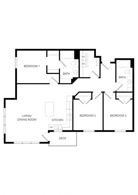a floor plan of a house with different floors